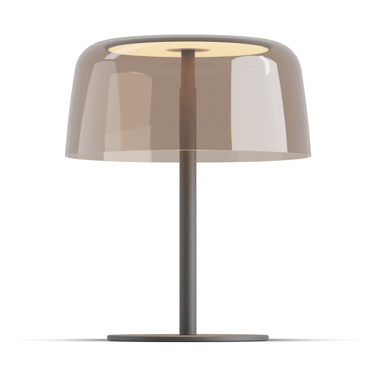 Yurei 14 inch 14.00 watt Matte Black Table Lamp Portable Light in Acrylic Tea Brown